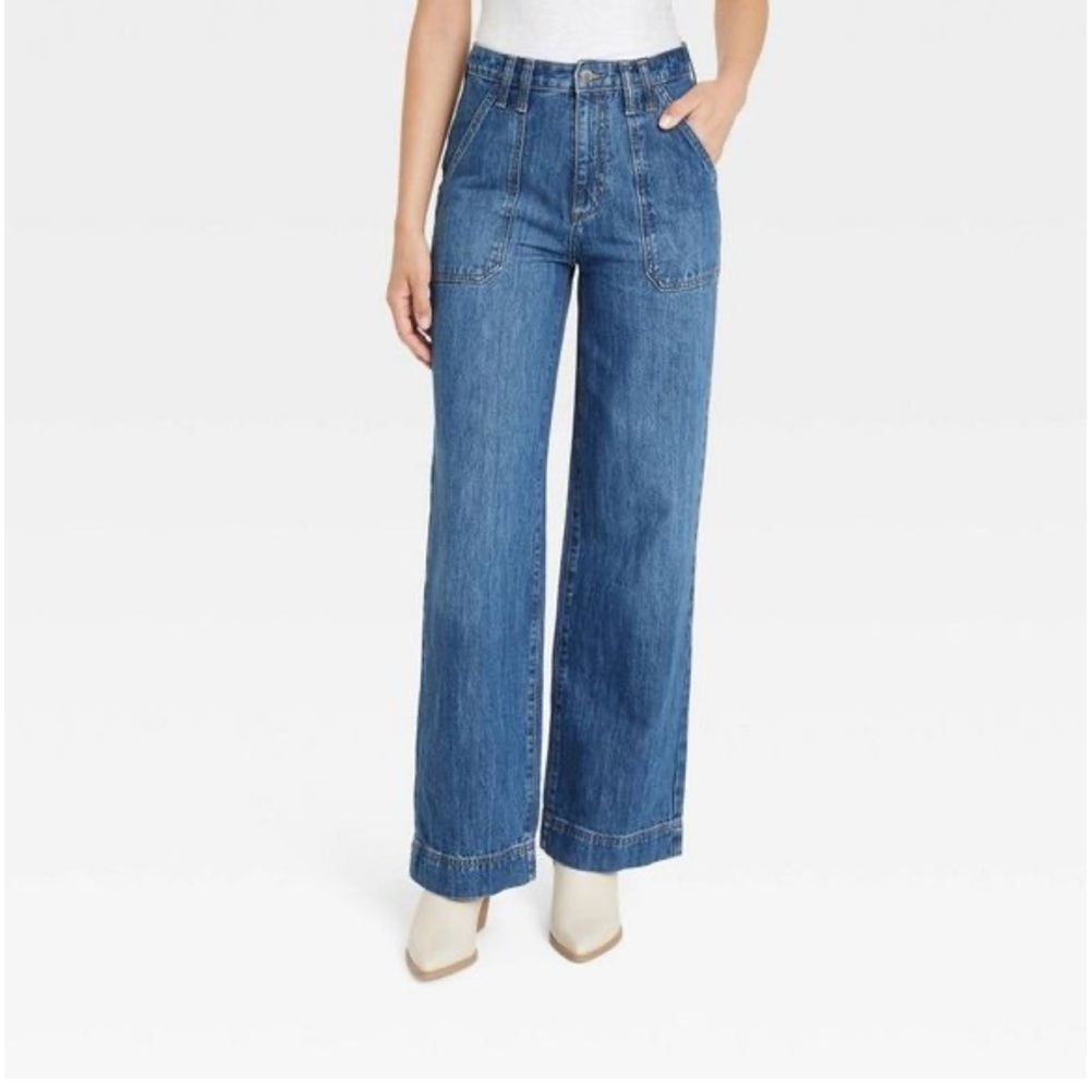 Universal threads high rise wide leg jeans